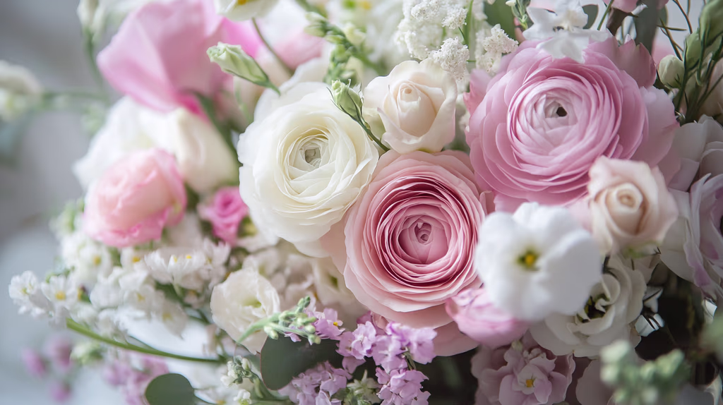 Delikat blomsterarrangement for jentekonfirmasjon